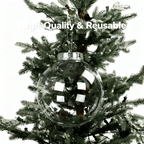 DIY Iridescent Plastic Ball Ornament(3pcs)🔥Essential Christmas decor