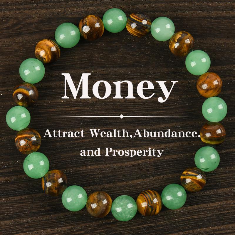 Last Day 49% OFF🔥Money Attraction Bracelet with Green Aventurine & Tiger Eye