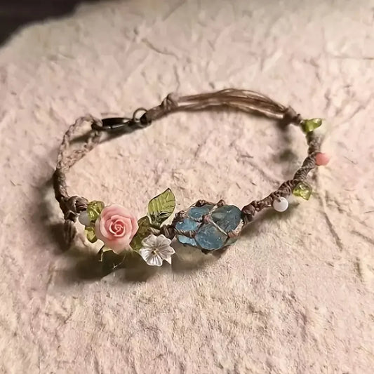 Deep Blue Secret Natural Handwoven Bracelet