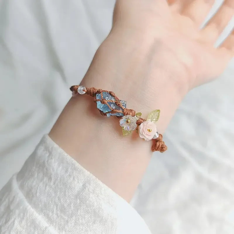 Deep Blue Secret Natural Handwoven Bracelet