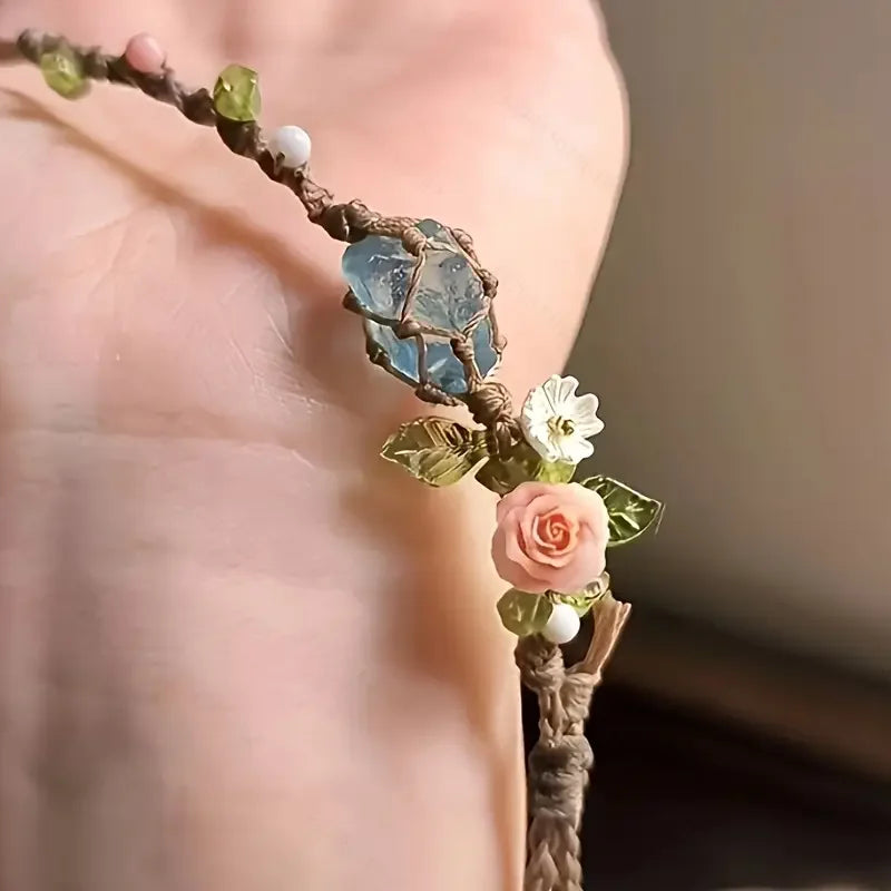 Deep Blue Secret Natural Handwoven Bracelet