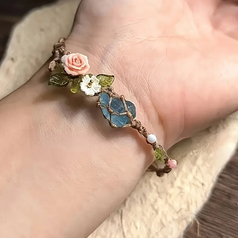 Deep Blue Secret Natural Handwoven Bracelet