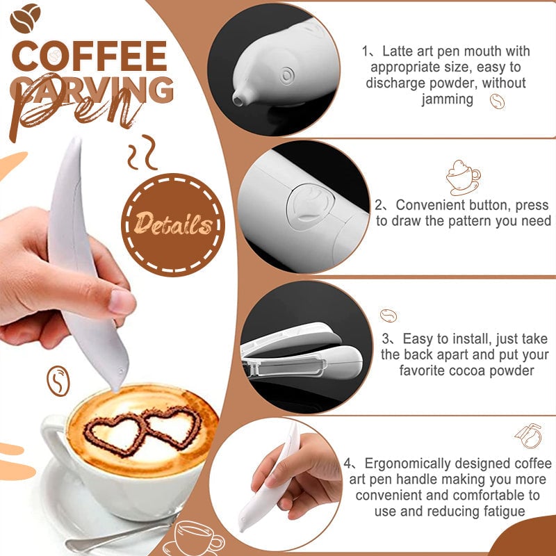 🎄Christmas Sale - 50% OFF🎄🎁Coffee Carving Pen
