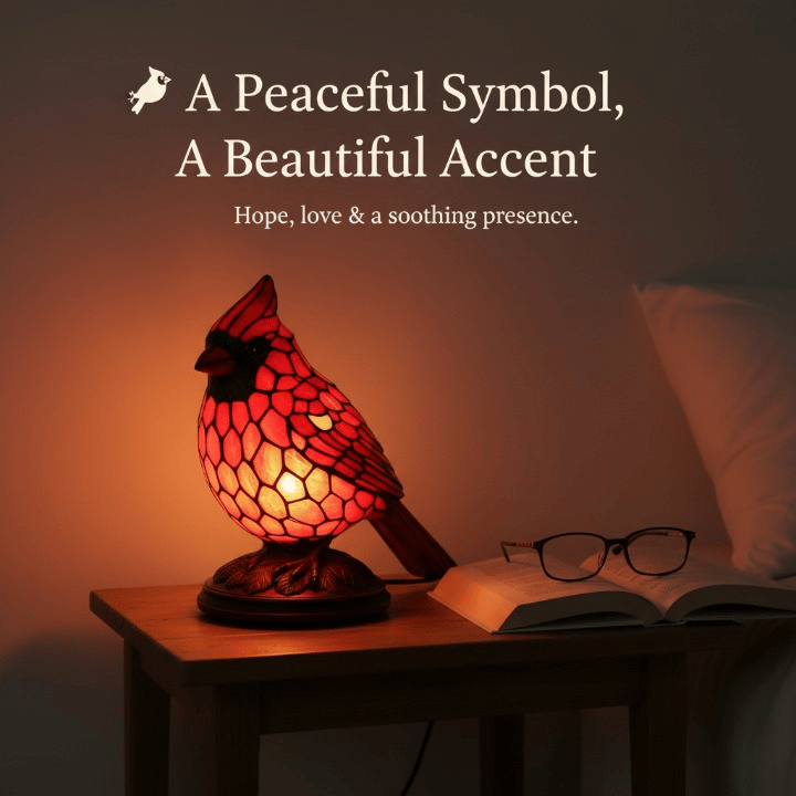 ✨ Cardinal Art Lamp — Unique Eastern elements. Good fortune. Auspiciousness.