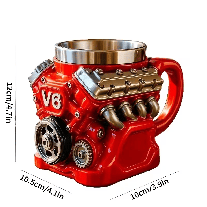 🎁LAST DAY 49% OFF🏎️V8 Engine Stainless Steel 3D Mug