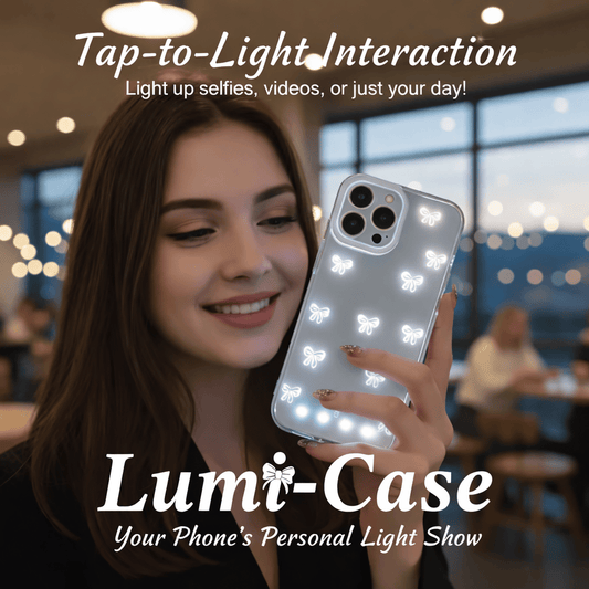 🔥2026 NEW ARRIVAL📱 LED Bowknot Phone Case，, Compatible with iPhone 11/12/13/14/15/16/17 Pro/Pro Max🦋