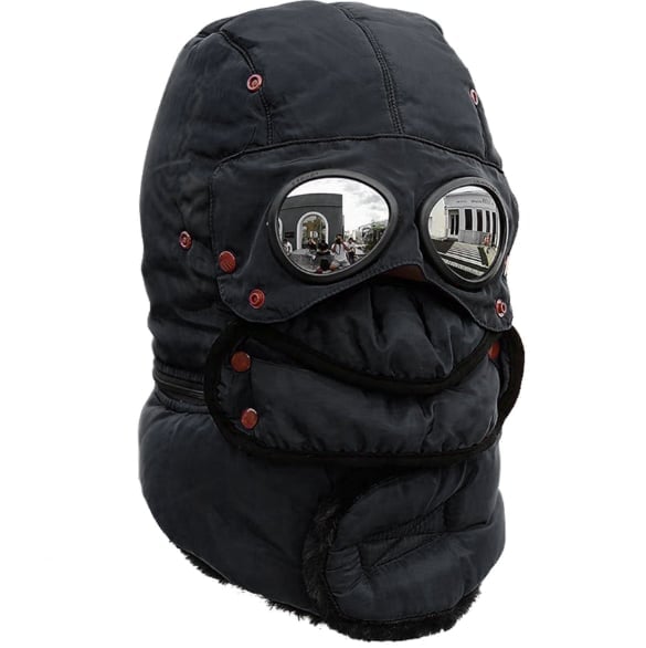 Winter 4 in 1 Windproof Warm Hat Detachable Mask Neckband