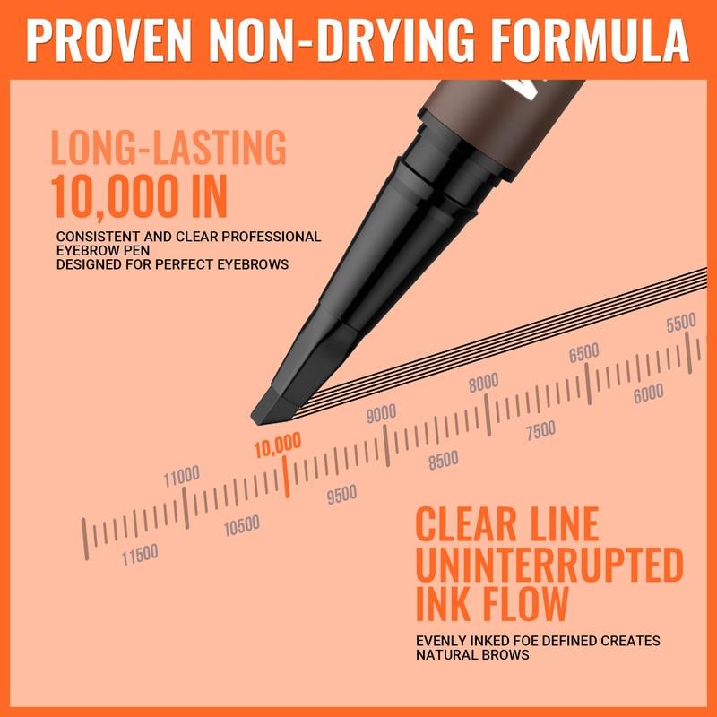 ✏️ BUY 1 GET 1 FREE! 🎉🔥2-in-1 4D Eyebrow Pencil with Waterproof Microblading and Dual-Ended Eyeliner Brush for Natural Brow Makeup and Eyelash Line