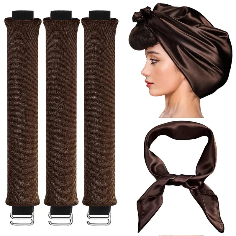 👩No-Heat Curling Set – Sleep & Style for Perfect Curls🛌