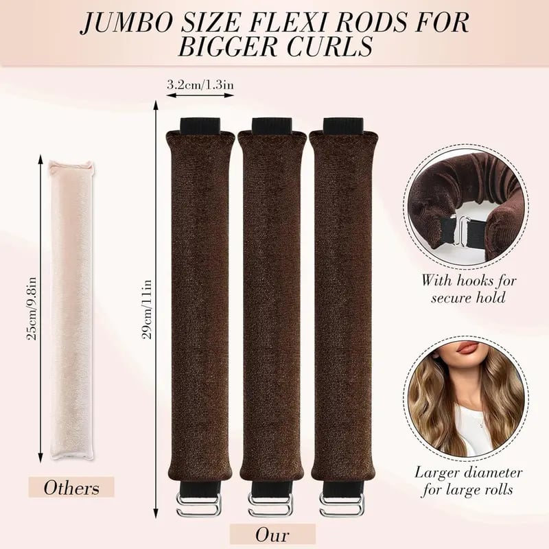 👩No-Heat Curling Set – Sleep & Style for Perfect Curls🛌