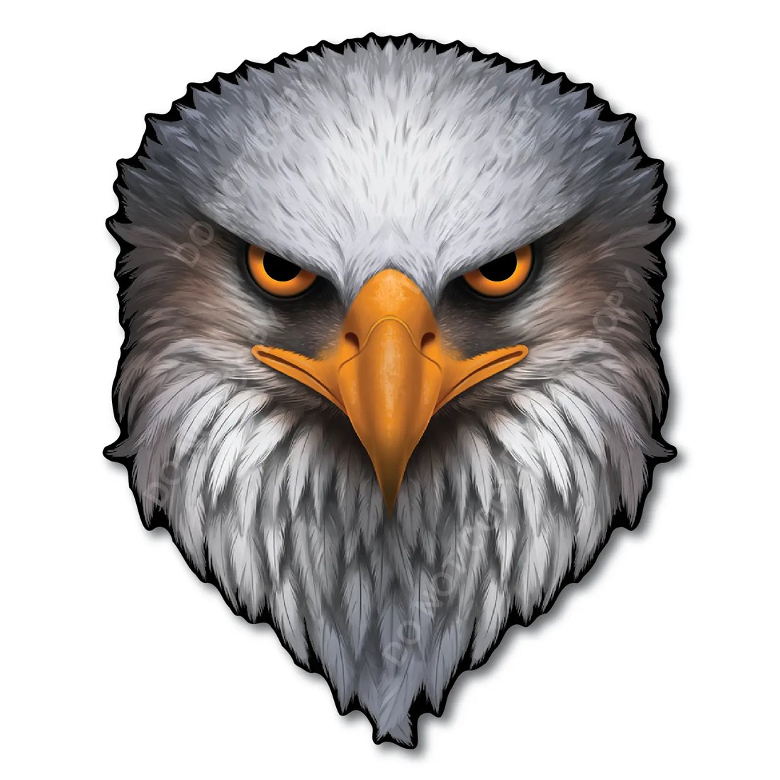🔥Last Day 50% OFF - 🦅Reflective Eagle Eyes USA Flag Decal – Waterproof Patriotic Vinyl Sticker for Trucks, Cars & Gear