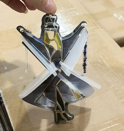 🔥💃 Handmade Stained Spinner🤘(Assemble acrylic pendants)