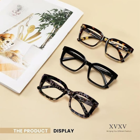 🔥Hot Sale-✨👓Tortoiseshell Reading Glasses - Blue Light Blocking Oversized Square Reaters
