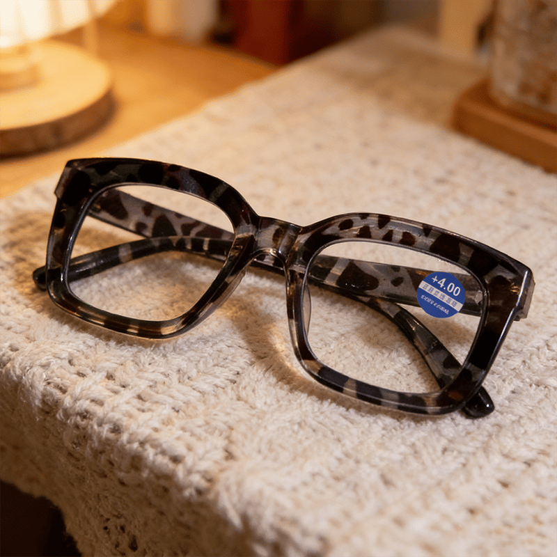 🔥Hot Sale-✨👓Tortoiseshell Reading Glasses - Blue Light Blocking Oversized Square Reaters