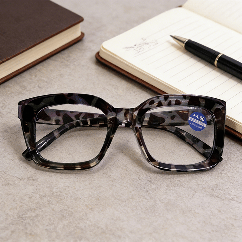 🔥Hot Sale-✨👓Tortoiseshell Reading Glasses - Blue Light Blocking Oversized Square Reaters