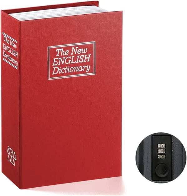 🔒Hidden Book Safe Dictionary Secret Storage Box with Lock💵
