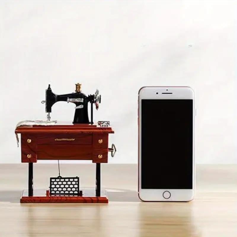 🎵Vintage Sewing Machine Design Music Box