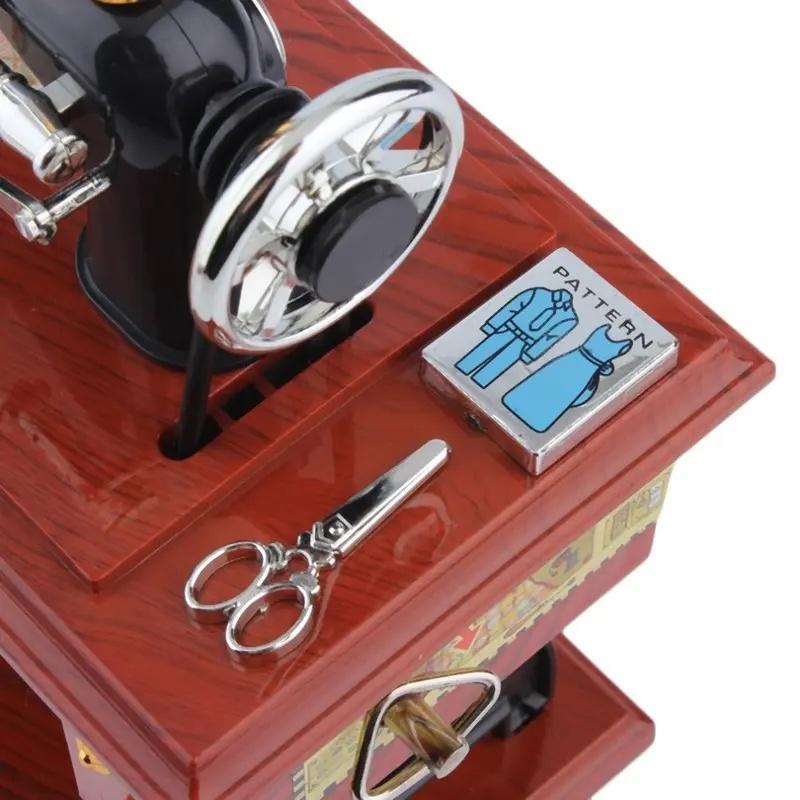🎵Vintage Sewing Machine Design Music Box