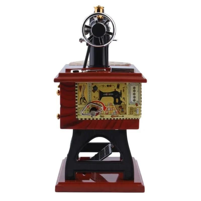 🎵Vintage Sewing Machine Design Music Box