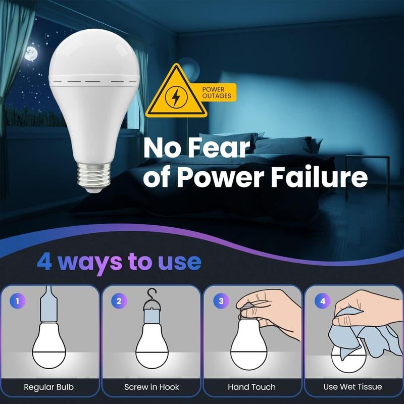 HOT SALE 🔥Rechargeable Emergency Light Bulbs-Household Essential