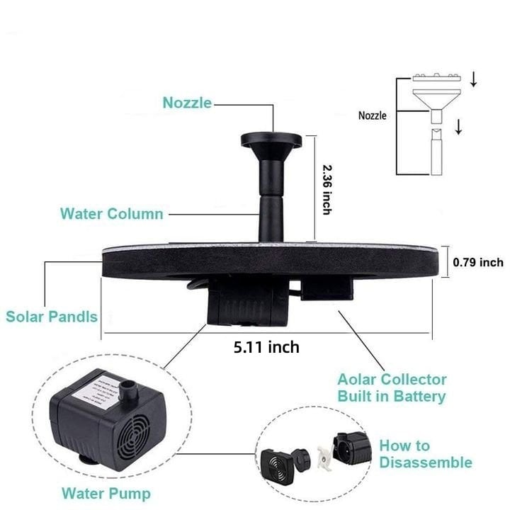 💥Buy 3 Free Shipping💥Solar Powered Water Fountain
