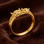 🏆Last Day Promotion 49% OFF 💕 ✨ Handcrafted Highland Cow 925 Sterling Silver Adjustable Ring
