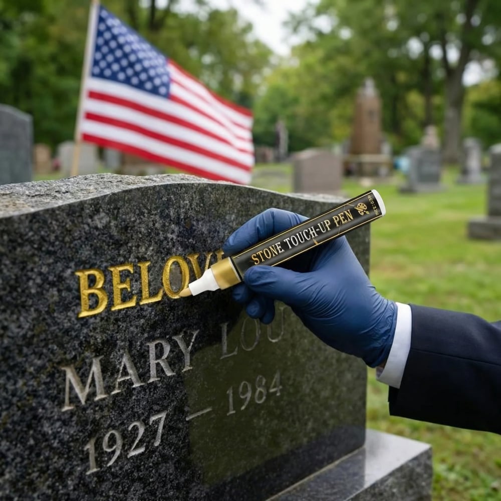 🏆Last Day Promotion 49% OFF🐦Golden Tombstone Marker Pen for Restoring Faded Grave Inscriptions