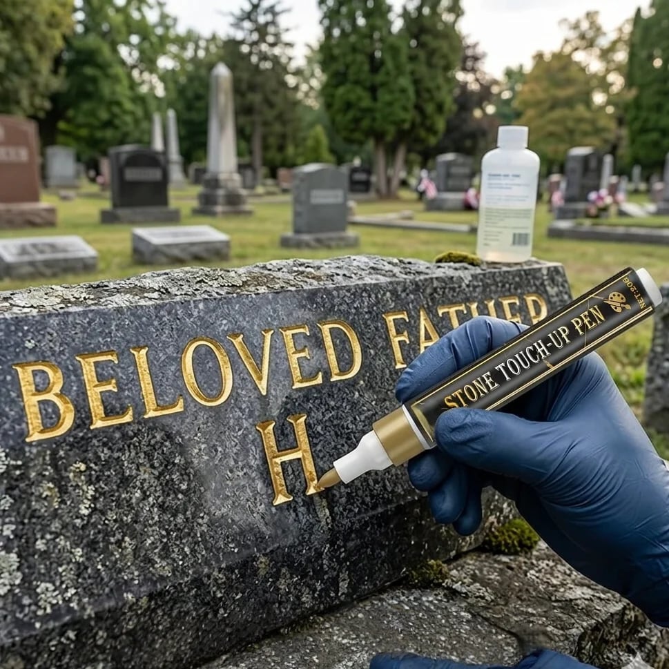 🏆Last Day Promotion 49% OFF🐦Golden Tombstone Marker Pen for Restoring Faded Grave Inscriptions