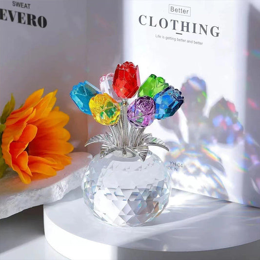 LAST DAY 49% OFF🌹Everlasting Crystal Rose Flower Figurine