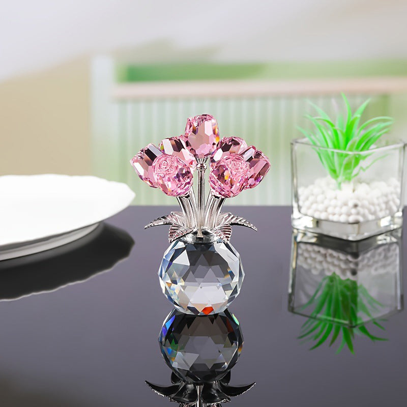 LAST DAY 49% OFF🌹Everlasting Crystal Rose Flower Figurine