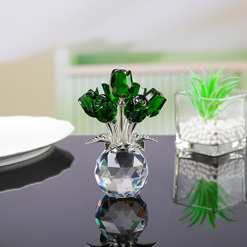 LAST DAY 49% OFF🌹Everlasting Crystal Rose Flower Figurine