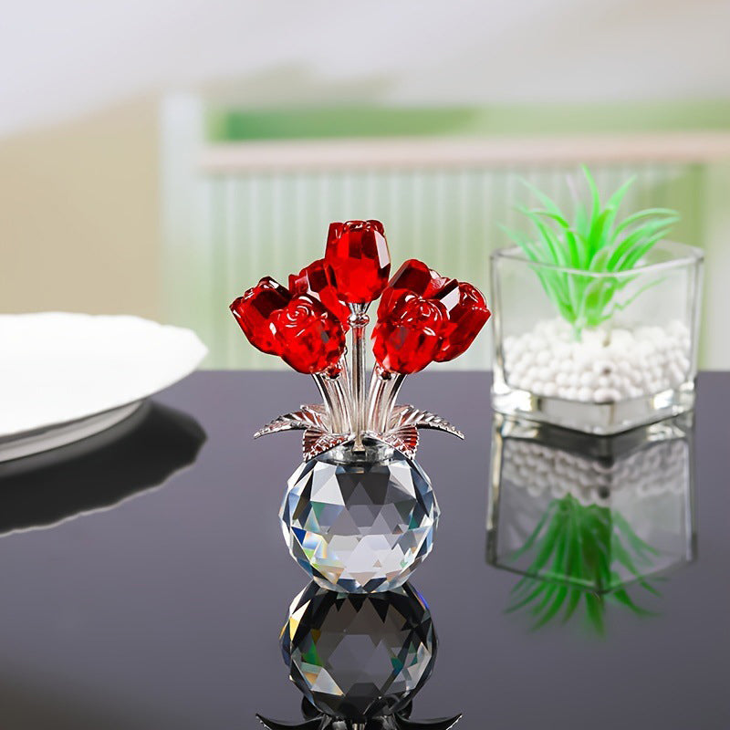 LAST DAY 49% OFF🌹Everlasting Crystal Rose Flower Figurine