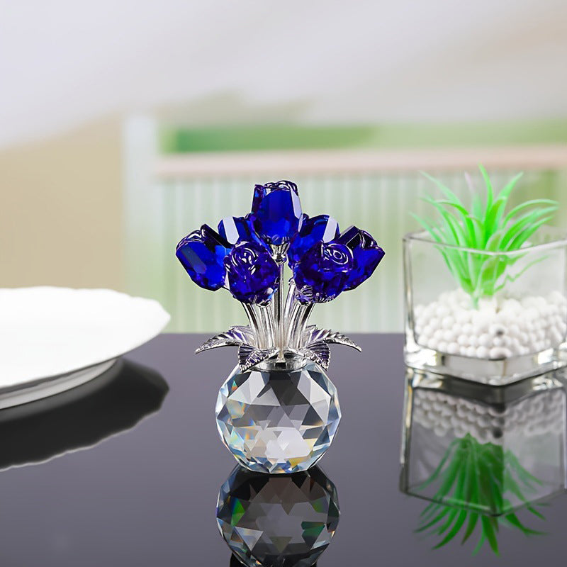 LAST DAY 49% OFF🌹Everlasting Crystal Rose Flower Figurine