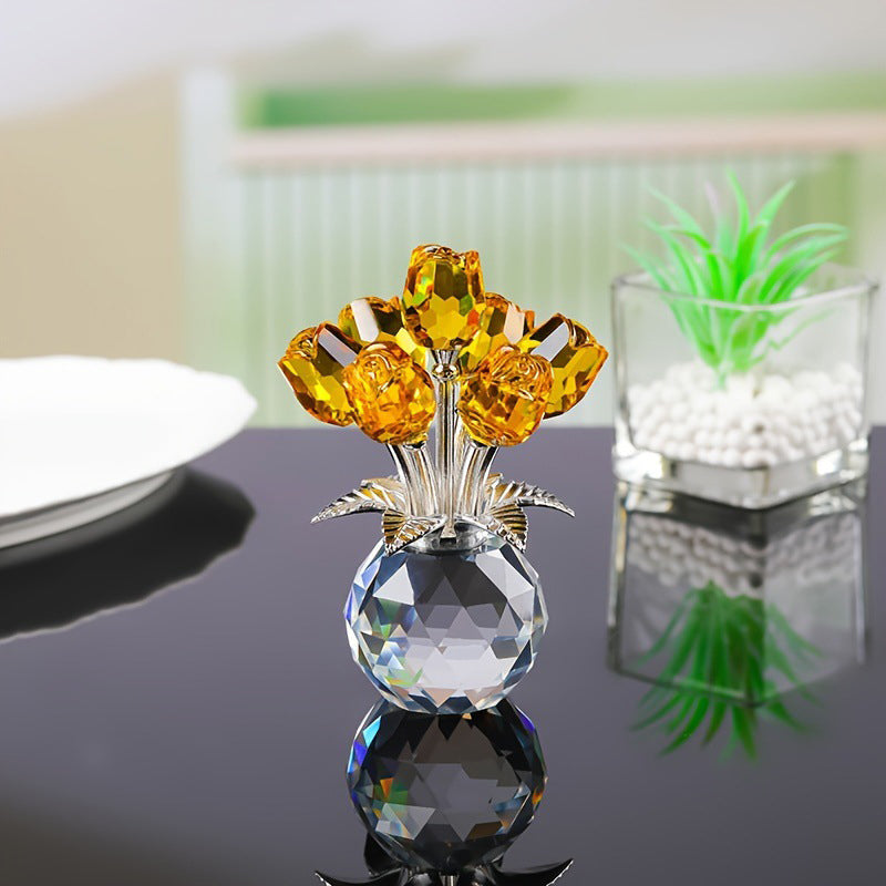 LAST DAY 49% OFF🌹Everlasting Crystal Rose Flower Figurine