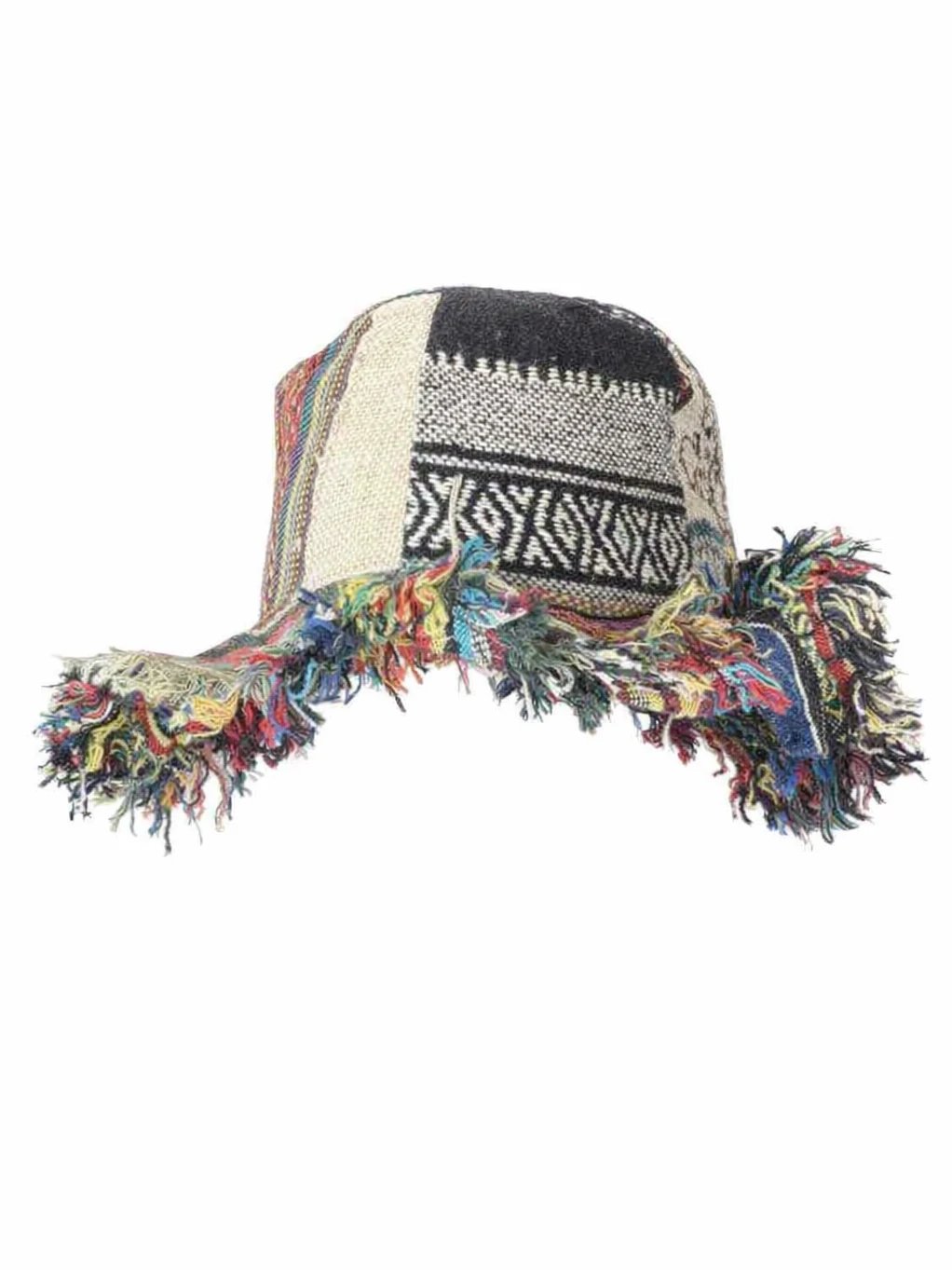 🔥Last Day 50% OFF - 🍄🎩Frayed Patchwork Bucket Hat(✨Shapeable Brim One-of-a-Kind Style}