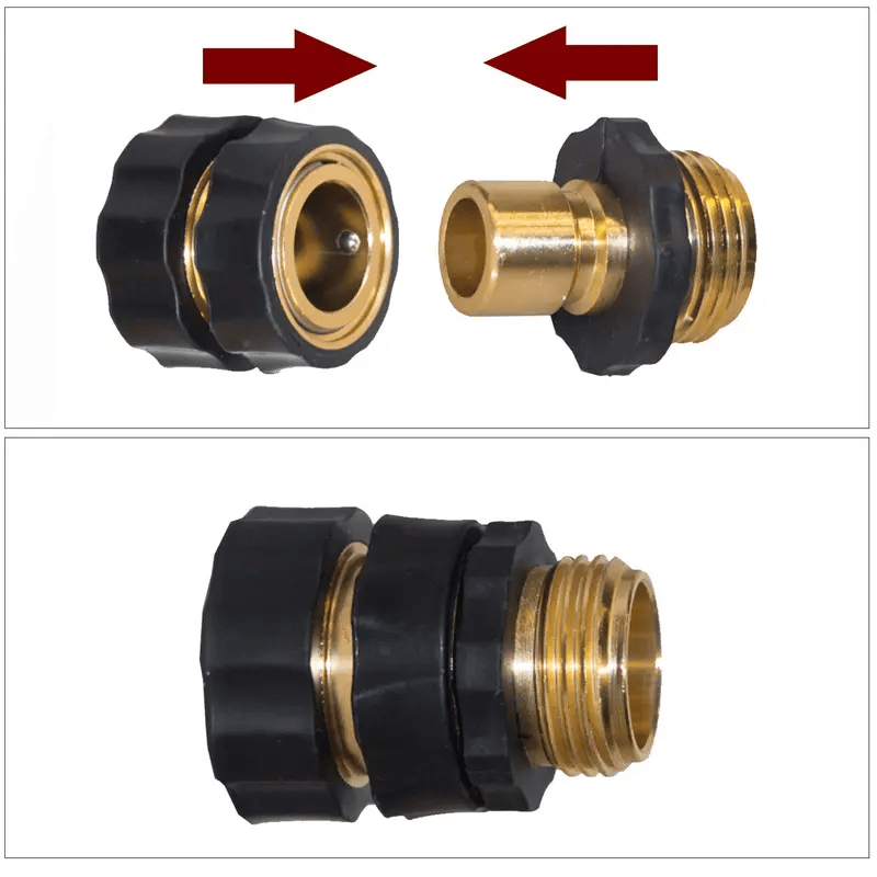 LAST DAY 49% OFF✨3/4 Inch Garden Hose Quick Connector — Connect Or Disconnect Hoses In Seconds