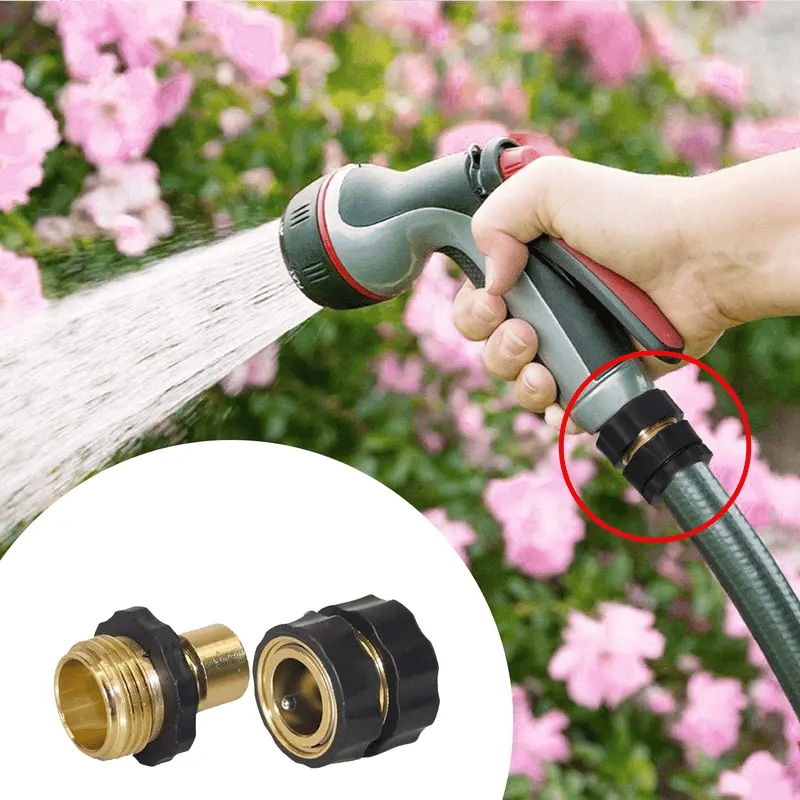 LAST DAY 49% OFF✨3/4 Inch Garden Hose Quick Connector — Connect Or Disconnect Hoses In Seconds