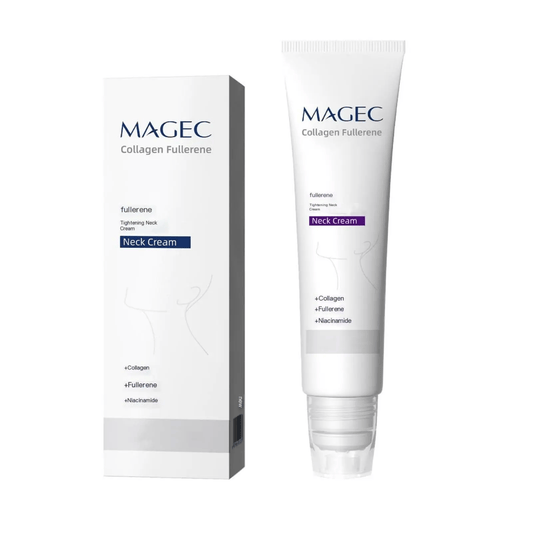 Roller Massage Neck Cream 🧴 Collagen & Hyaluronic Acid | Firms Neck, Reduces Wrinkles & Double Chin with 4 Weeks Continuous Use