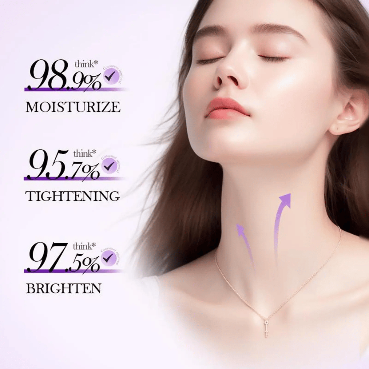 Roller Massage Neck Cream 🧴 Collagen & Hyaluronic Acid | Firms Neck, Reduces Wrinkles & Double Chin with 4 Weeks Continuous Use