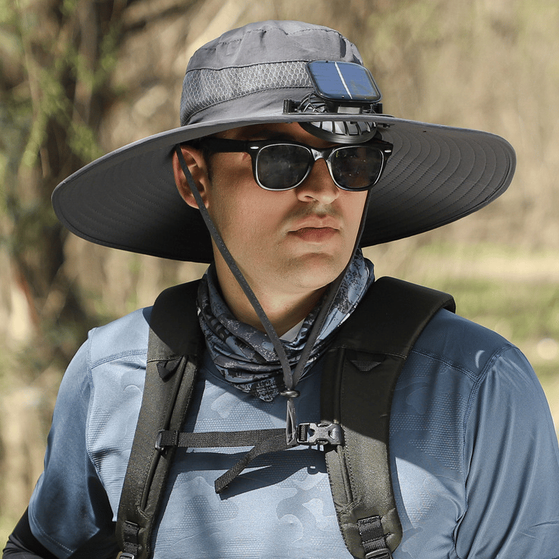 🎁Best father‘s Day Gifts❤2026 New Ultralight Solar Fan Sun Hat – Lighter Than a Baseball!⚾(Only 11oz)