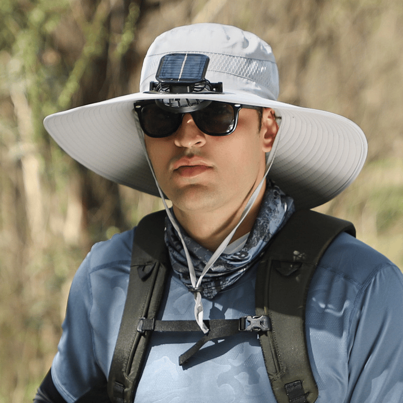 🎁Best father‘s Day Gifts❤2026 New Ultralight Solar Fan Sun Hat – Lighter Than a Baseball!⚾(Only 11oz)