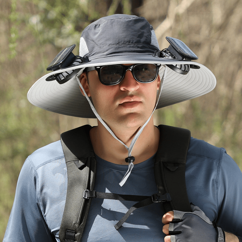 🎁Best father‘s Day Gifts❤2026 New Ultralight Solar Fan Sun Hat – Lighter Than a Baseball!⚾(Only 11oz)