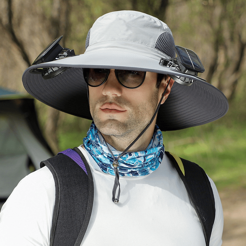 🎁Best father‘s Day Gifts❤2026 New Ultralight Solar Fan Sun Hat – Lighter Than a Baseball!⚾(Only 11oz)