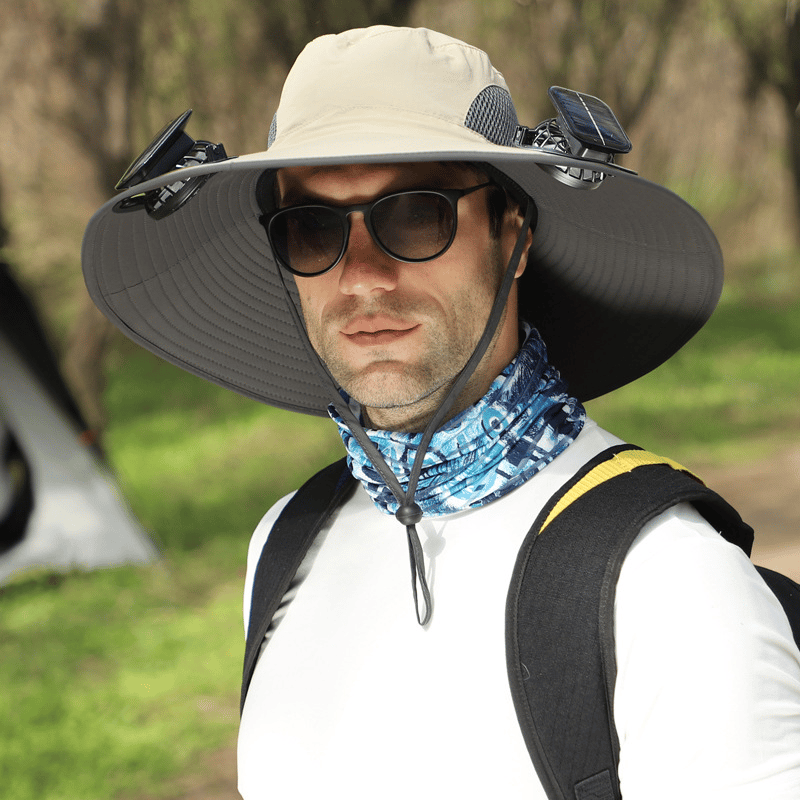 🎁Best father‘s Day Gifts❤2026 New Ultralight Solar Fan Sun Hat – Lighter Than a Baseball!⚾(Only 11oz)