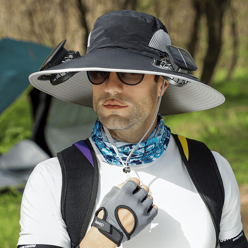 🎁Best father‘s Day Gifts❤2026 New Ultralight Solar Fan Sun Hat – Lighter Than a Baseball!⚾(Only 11oz)