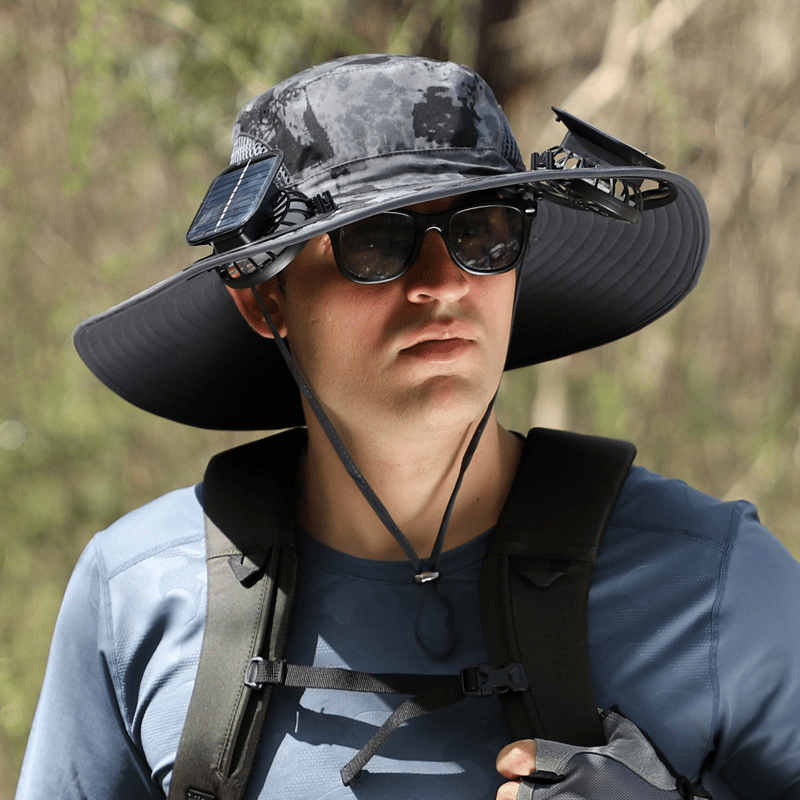 🎁Best father‘s Day Gifts❤2026 New Ultralight Solar Fan Sun Hat – Lighter Than a Baseball!⚾(Only 11oz)