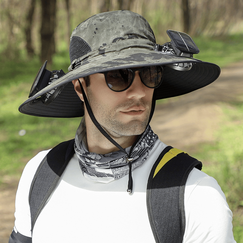 🎁Best father‘s Day Gifts❤2026 New Ultralight Solar Fan Sun Hat – Lighter Than a Baseball!⚾(Only 11oz)