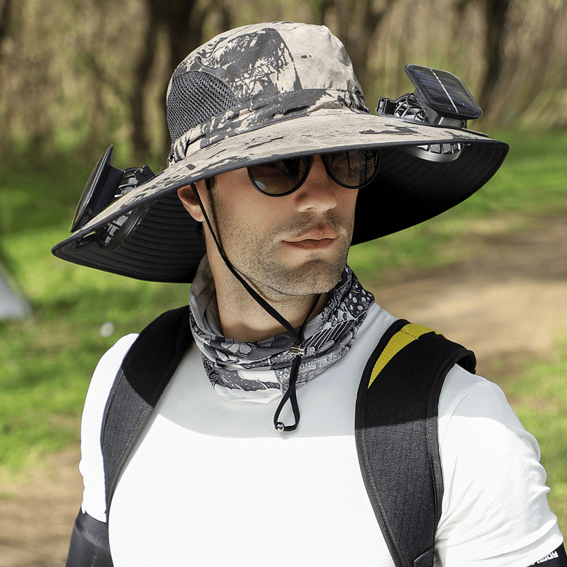 🎁Best father‘s Day Gifts❤2026 New Ultralight Solar Fan Sun Hat – Lighter Than a Baseball!⚾(Only 11oz)