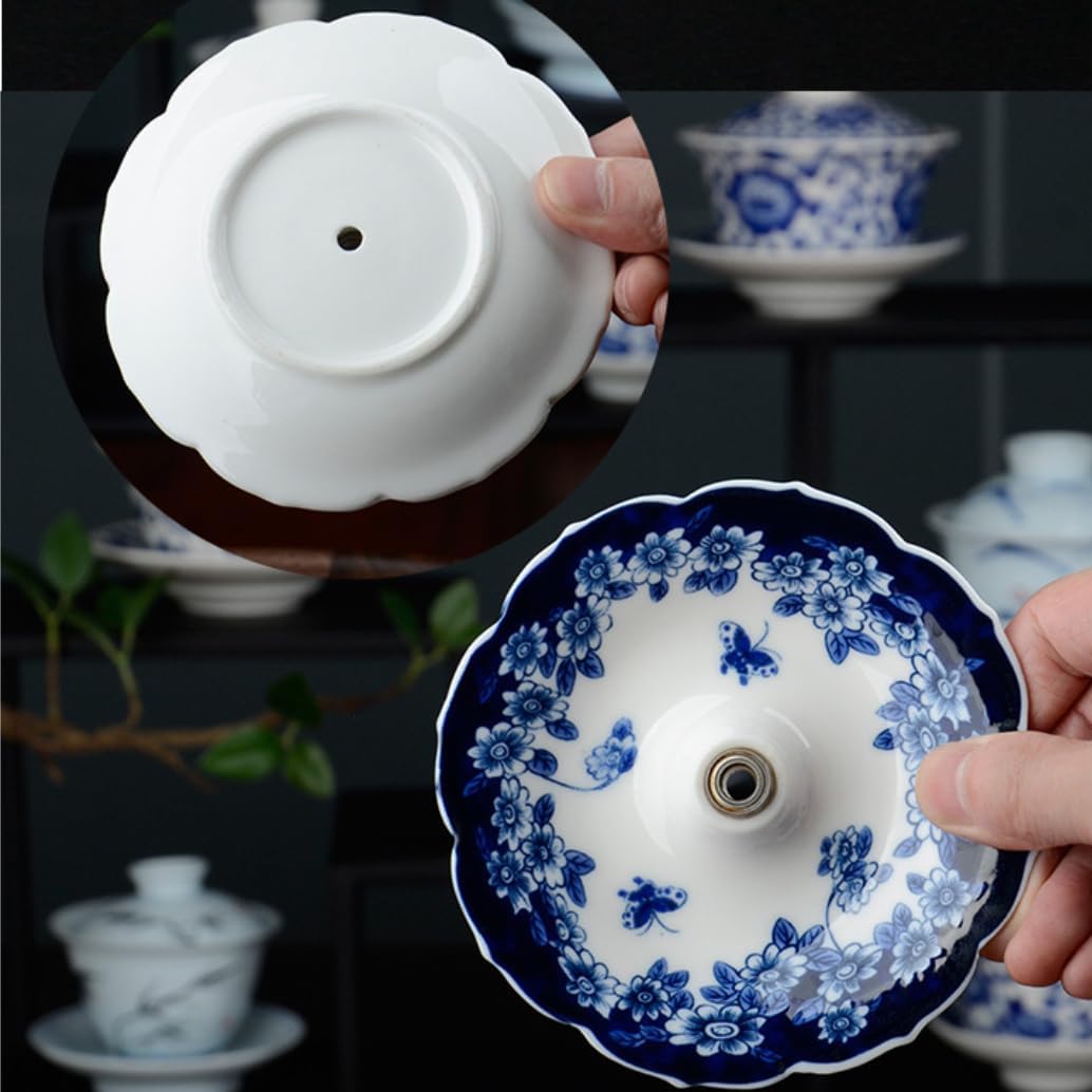 5 Thousand Years Blue and White Porcelain Umbrella Tea Infuser Set