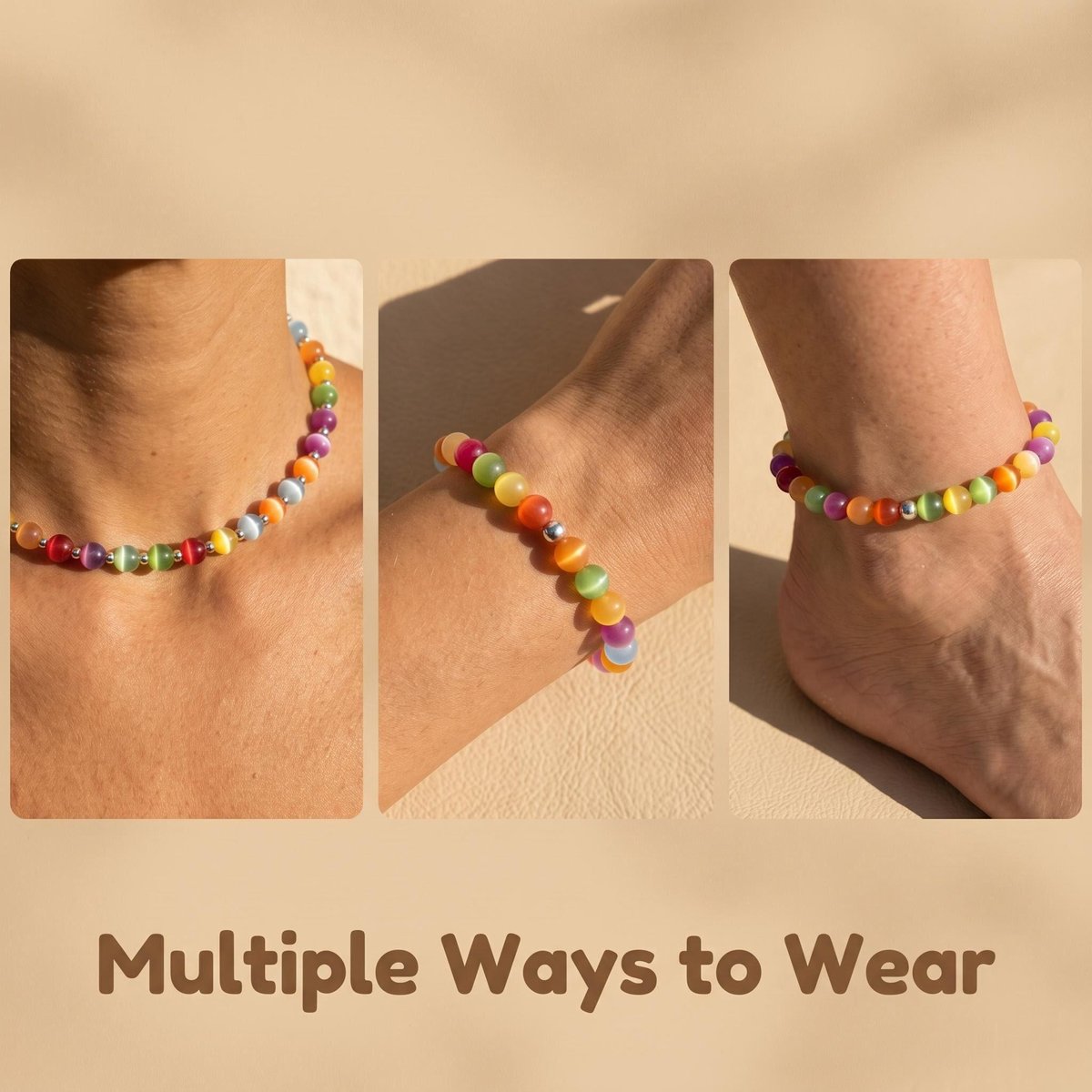🔥Summer Hot Sale🌈 Dopamine Rainbow Choker Set